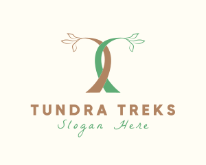 Tree Garden Letter T logo design