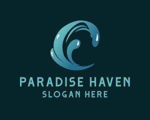 Gradient Waves Resort logo