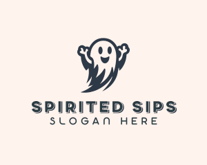 Spooky Scary Ghost  logo design