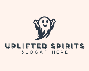 Spooky Scary Ghost  logo design