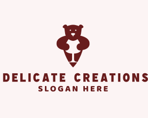 Bear Wine Bar logo design