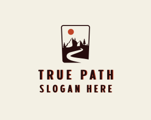 Mountain Pathway Road logo design