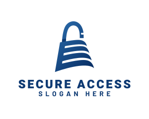 Security Padlock Passcode logo design