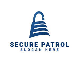 Security Padlock Passcode logo design