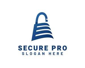 Security Padlock Passcode logo design