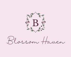 Flower Wreath Boutique logo design