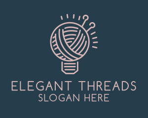 Crochet Needlecraft Thread  logo design