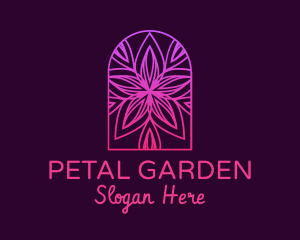 Mandala Arch Flower logo design