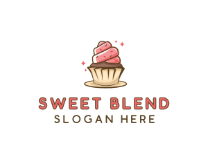 Sweet Cupcake Dessert logo design