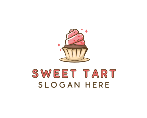 Sweet Cupcake Dessert logo design