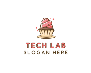 Sweet Cupcake Dessert Logo