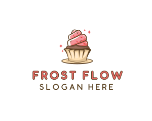 Sweet Cupcake Dessert logo design