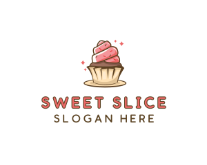 Sweet Cupcake Dessert logo design