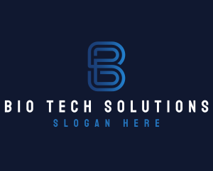 Media Tech Agency Letter B logo design