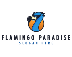 Sunglasses Flamingo Bird logo