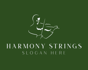 Violin Music Instrumentalist logo