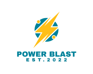 Charging Power Plant  logo design