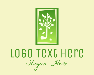 Tree Leaf Frame  logo