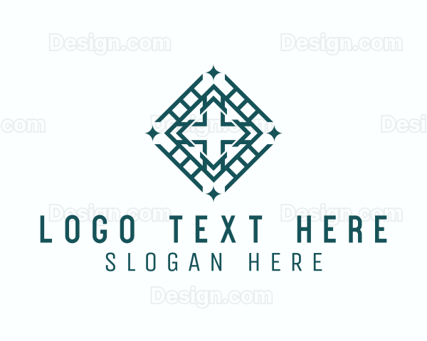 Religious Diamond Cross Logo