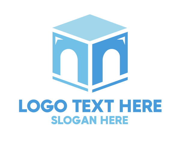 Blue logo example 2