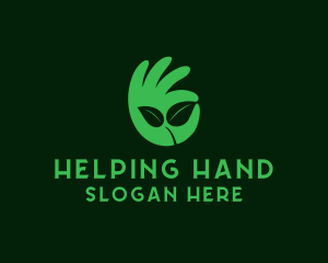 Hand Okay Plant logo design