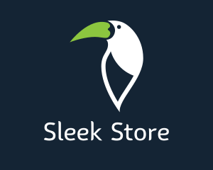 Green Bird Beak logo design