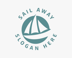 Sailing Boat Mainsail logo design