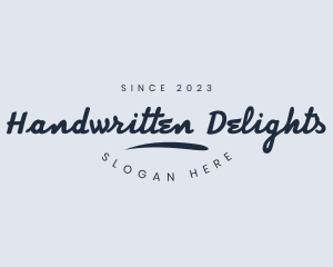 Handwritten Cursive Wordmark logo design