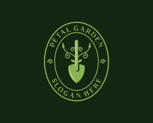 Shovel Plant Farm logo design