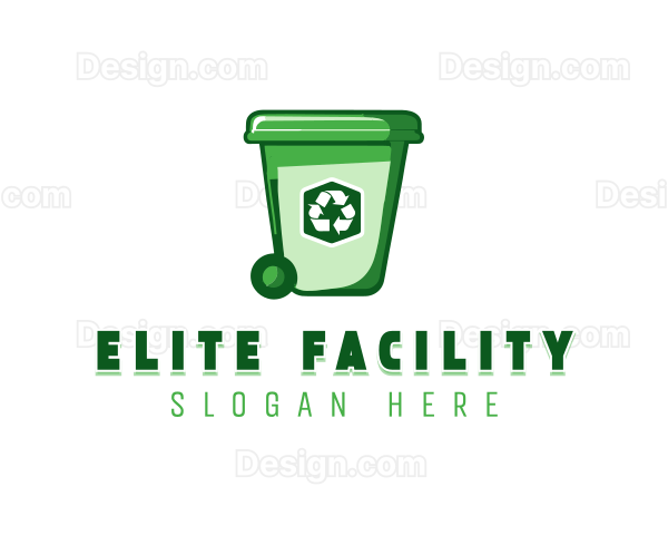 Garbage Bin Trash Recycle Logo