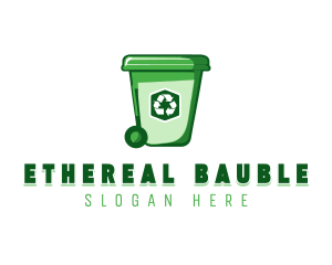 Garbage Bin Trash Recycle Logo