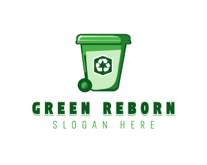 Garbage Bin Trash Recycle logo