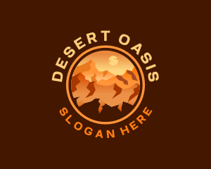 Mountain Desert Canyon Trail logo design