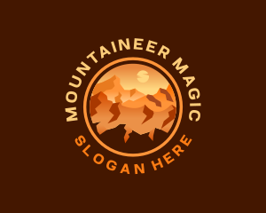 Mountain Desert Canyon Trail logo design