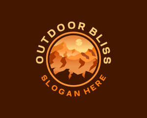 Mountain Desert Canyon Trail logo design