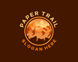 Mountain Desert Canyon Trail logo design