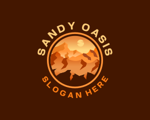 Mountain Desert Canyon Trail logo design