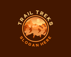 Mountain Desert Canyon Trail logo design