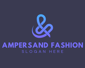 Gradient Knot Ampersand logo