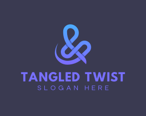 Gradient Knot Ampersand logo