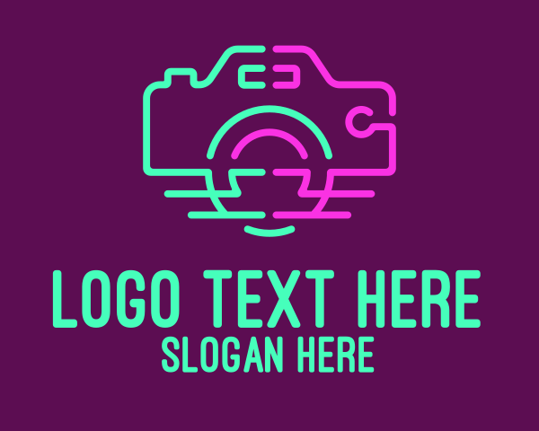 Neon logo example 3