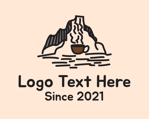 Coffee Mountain Doodle  logo