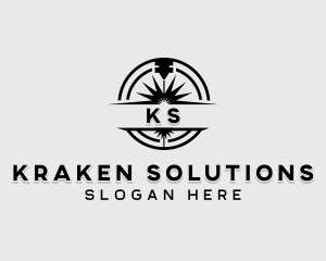 CNC Laser Machinery logo design