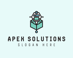 AI Robot Medical Doctor logo design