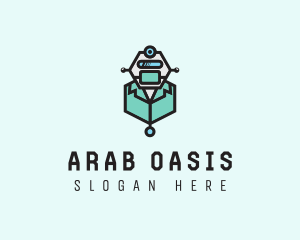 AI Robot Medical Doctor logo design