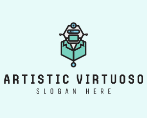 AI Robot Medical Doctor logo design