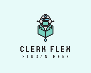 AI Robot Medical Doctor logo design