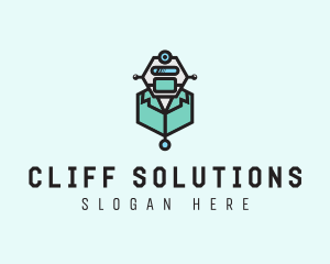 AI Robot Medical Doctor logo design