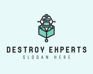 AI Robot Medical Doctor logo design