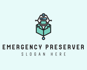 AI Robot Medical Doctor logo design